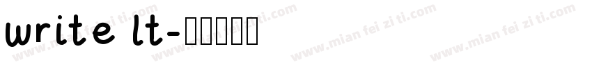 write lt字体转换